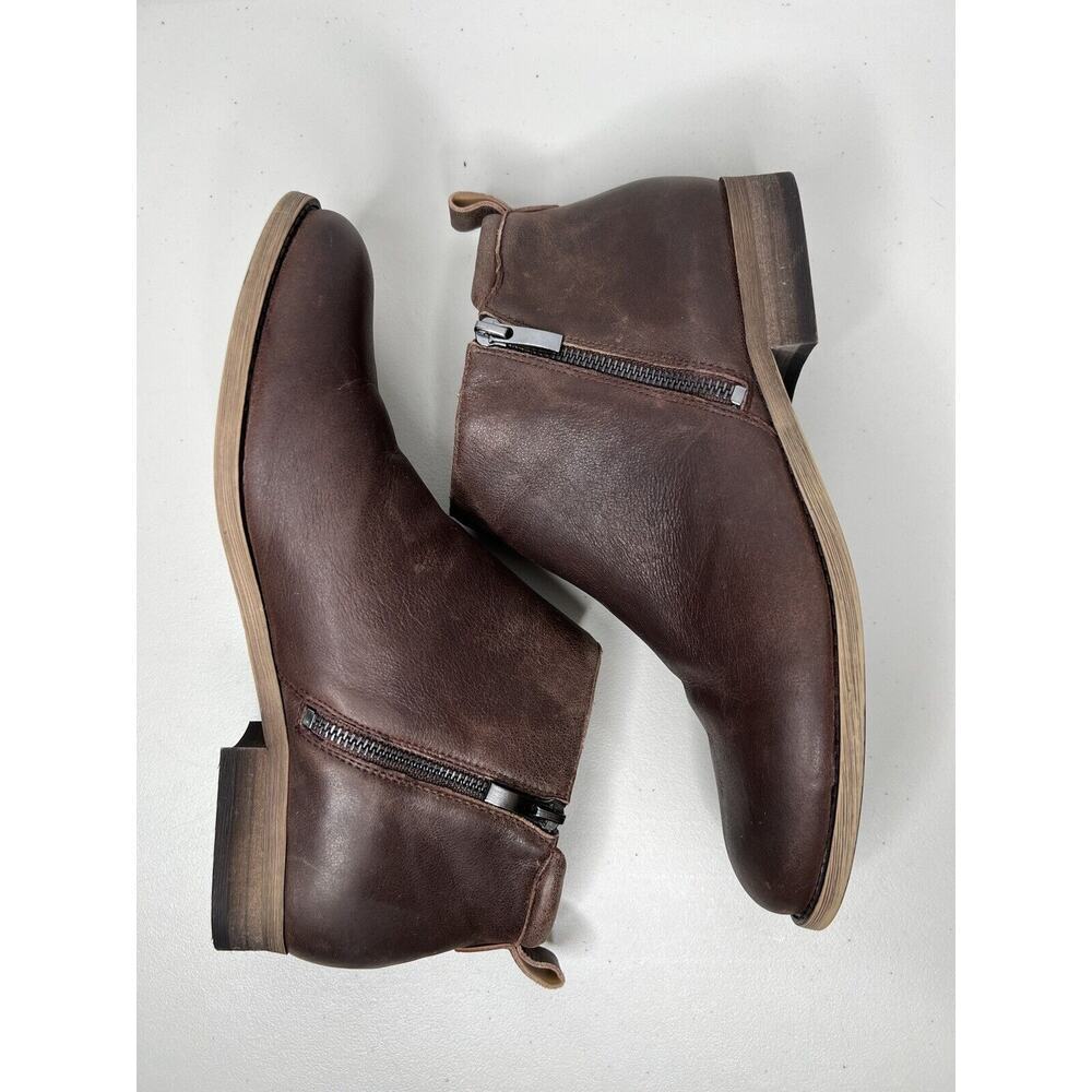 Franco Sarto Keegan Boot Brown Leather Bootie Women’s Size 10 - Picture 4 of 8